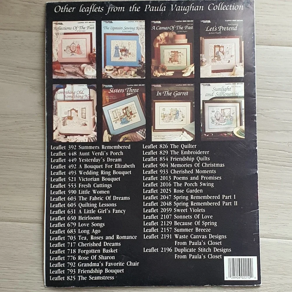 Leisure Arts Paula‎ Vaughan From This Day Forward Cross Stitch Pattern Leaflet